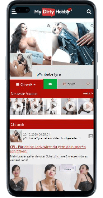 Pornbabe Tyra bei MyDirtyHobby